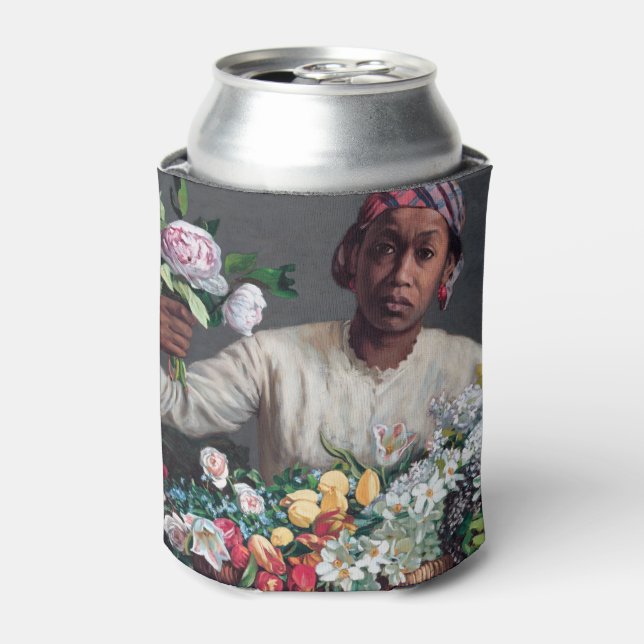 Frederic Bazille - Young Woman with Peonies Can Cooler (Can Front)