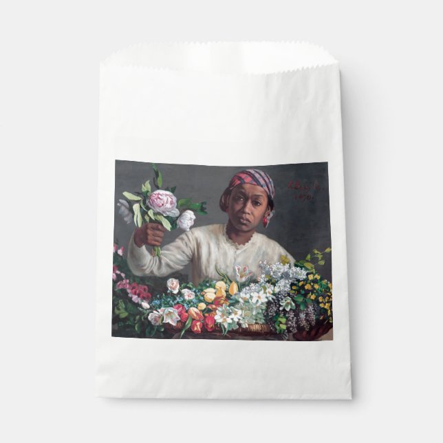 Frederic Bazille - Young Woman with Peonies Favour Bags (Front)