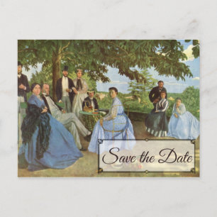 Frédéric Bazille's Family Reunion Save the Date Postcard