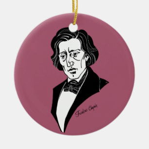 Frederic Chopin Ceramic Tree Decoration