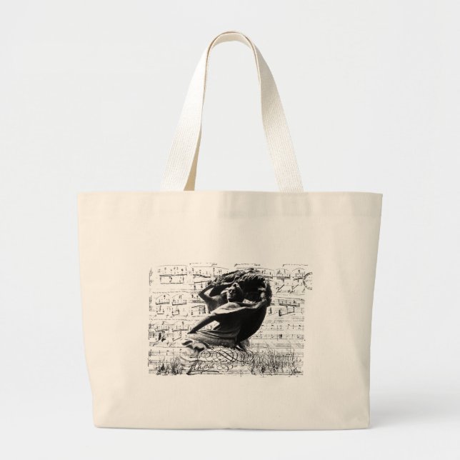 Frederic Chopin Large Tote Bag (Front)