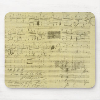 Frederic Chopin manuscript mousepad