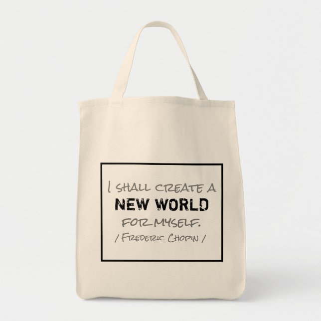Frederic Chopin New World Grocery Bag (Front)