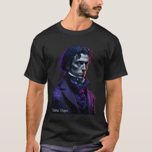 Frederic Chopin Pianist Portrait Composer Illustra T-Shirt