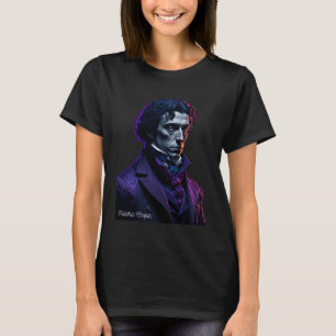 Frederic Chopin Pianist Portrait Composer Illustra T-Shirt