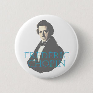 Frédéric Chopin portrait 6 Cm Round Badge