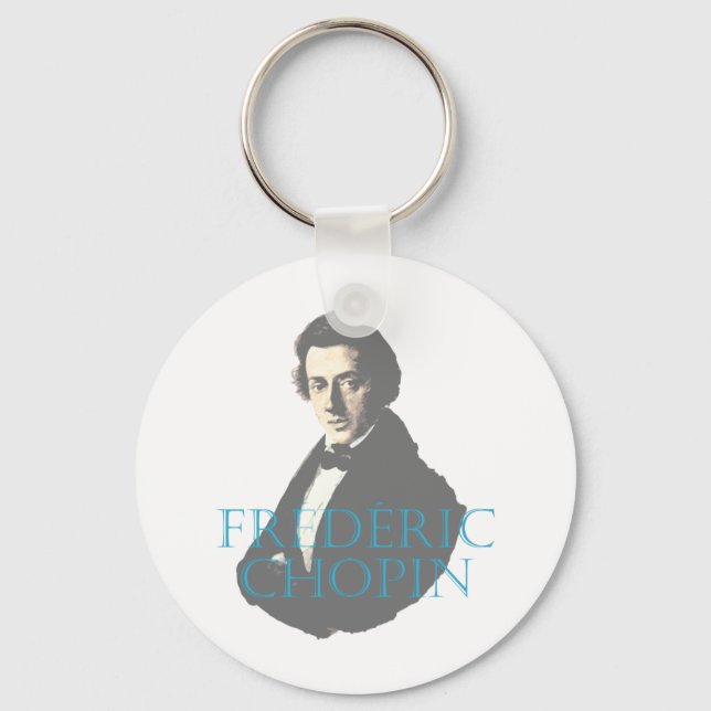 Frédéric Chopin portrait Key Ring (Front)