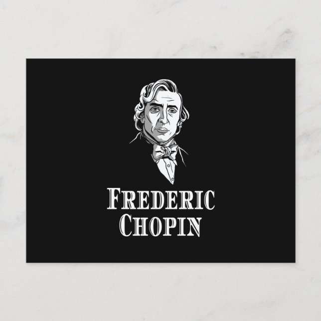 Frederic Chopin Portrait Postcard (Front)