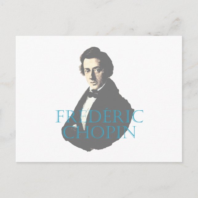 Frédéric Chopin portrait Postcard (Front)