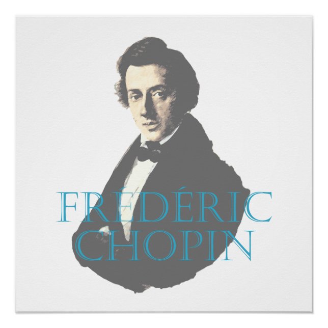 Frédéric Chopin portrait Poster (Front)