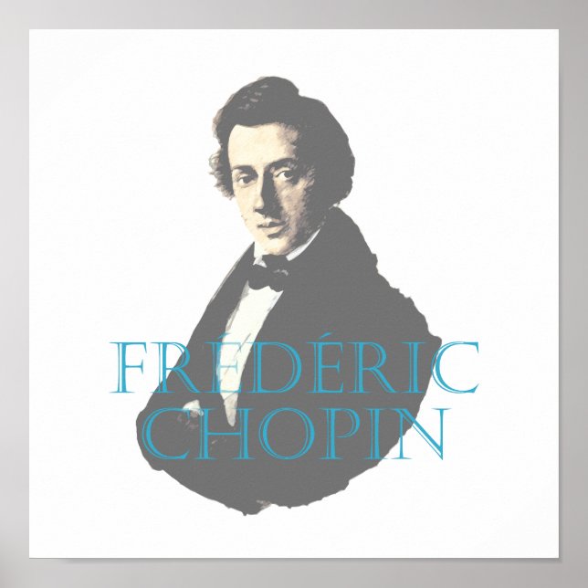 Frédéric Chopin portrait Poster (Front)