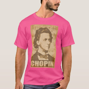 Frederic Chopin Vintage Torn Composer Poster T-Shirt