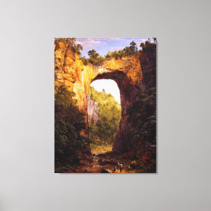 FREDERIC CHURCH THE NATURAL BRIDGE, VIRGINIA 1852 CANVAS PRINT