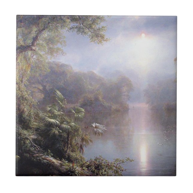 Frederic Church, The River of Life, Tile (Front)