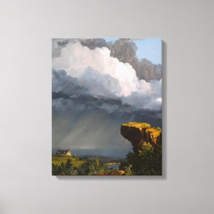 FREDERIC EDWIN CHURCH - A PASSING STORM - 1849 - CANVAS PRINT