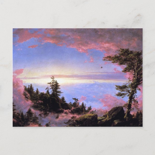 Frederic Edwin Church - Above the clouds at sunris Postcard (Front)