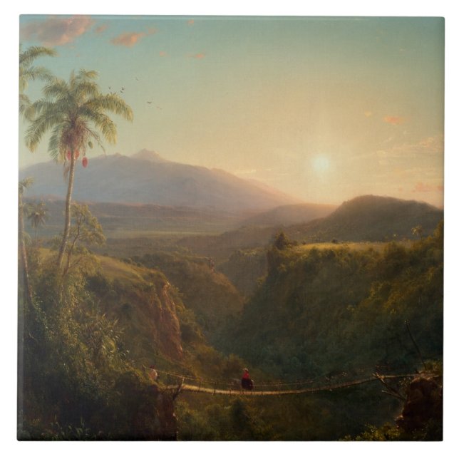 Frederic Edwin Church - American - Pichincha Tile (Front)