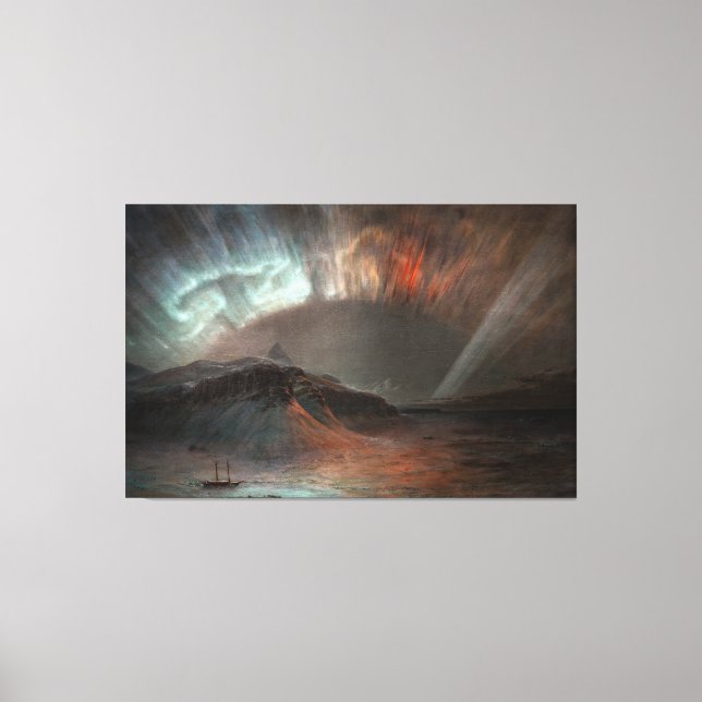 Frederic Edwin Church - Aurora Borealis  Canvas Print (Front)