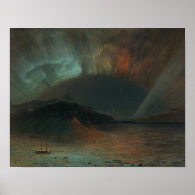Frederic Edwin Church - Aurora Borealis Poster (Front)