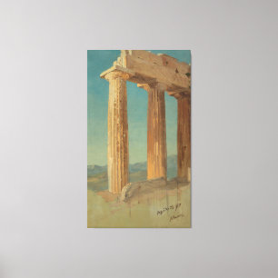 Frederic Edwin Church - Columns of the Parthenon Canvas Print