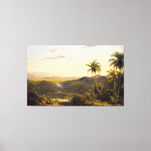 FREDERIC EDWIN CHURCH - COTOPAXI - 1855 - Luminism Canvas Print