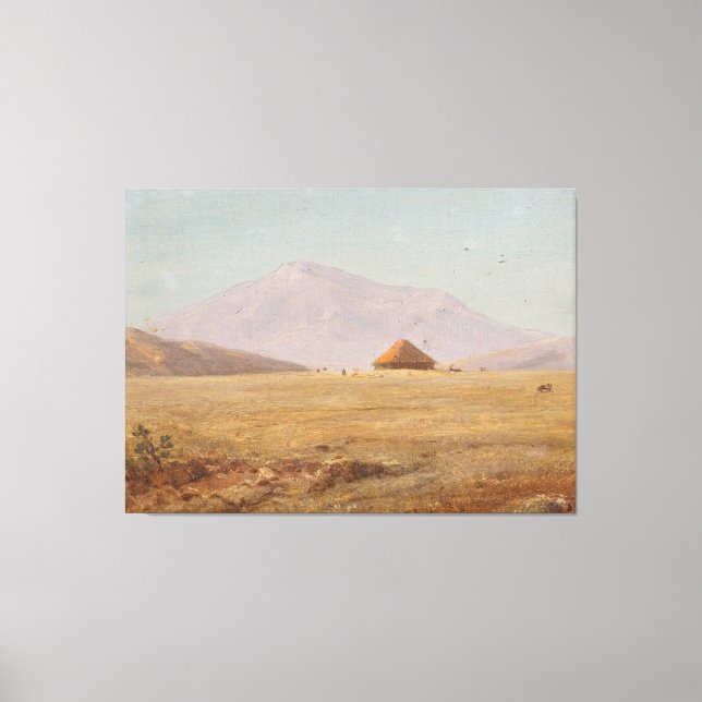 Frederic Edwin Church - Ecuador, mountain plate Canvas Print (Front)