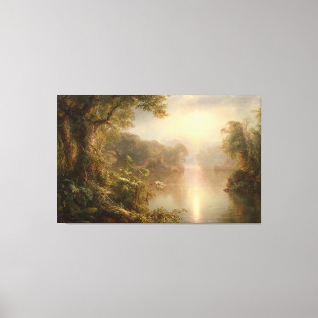 FREDERIC EDWIN CHURCH - EL RIO DE LUZ - 1877 - CANVAS PRINT (Front)
