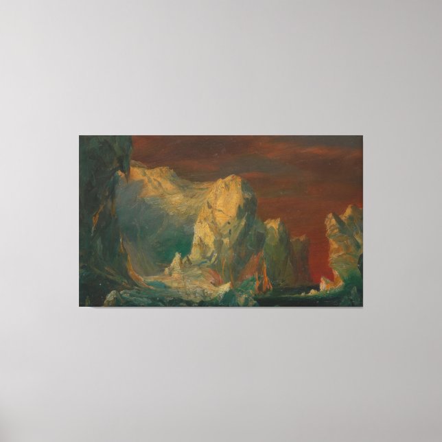 Frederic Edwin Church - Iceberg Fantasy Canvas Print (Front)