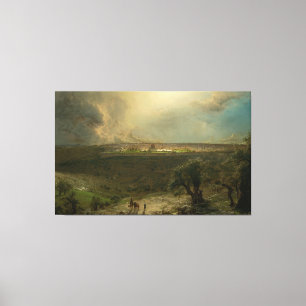 Frederic Edwin Church - Jerusalem from the Mount o Canvas Print