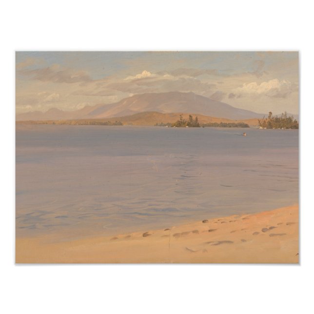 Frederic Edwin Church - Mount Katahdin from Lake Photo Print (Front)