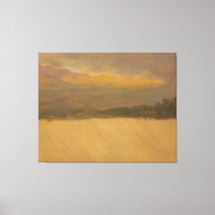 Frederic Edwin Church - Mountainous Landscape Canvas Print