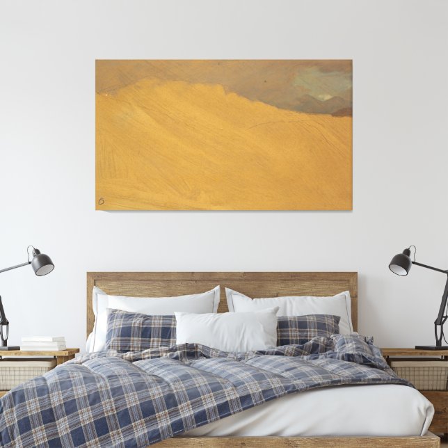 Frederic Edwin Church - Mountainous landscape Canvas Print (Insitu(Bedroom))