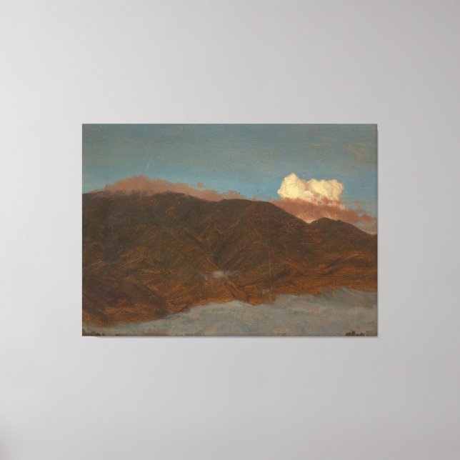 Frederic Edwin Church - Mountainous Landscape Canvas Print (Front)