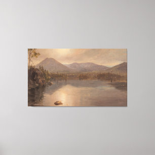 Frederic Edwin Church - Mounts Katahdin and Turner Canvas Print