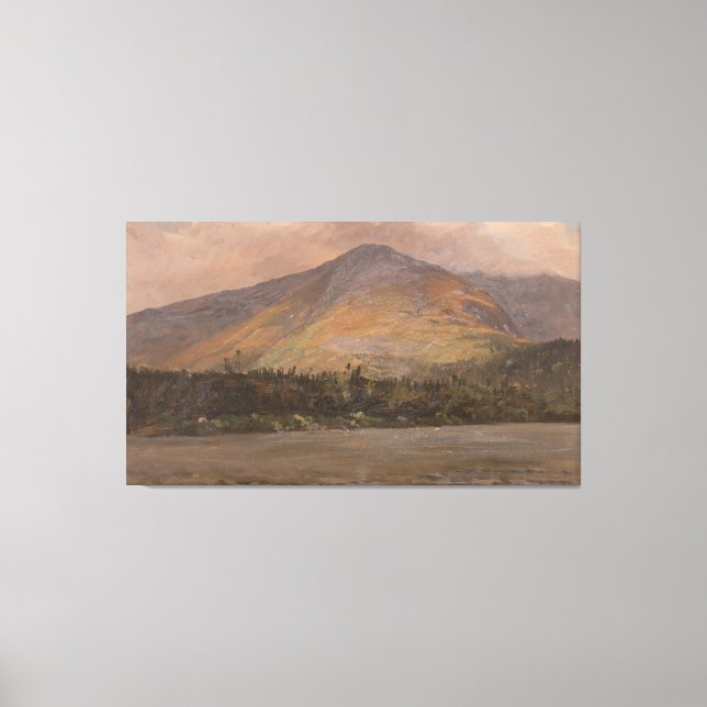 Frederic Edwin Church - Mt. Katadhin, Showing Canvas Print (Front)