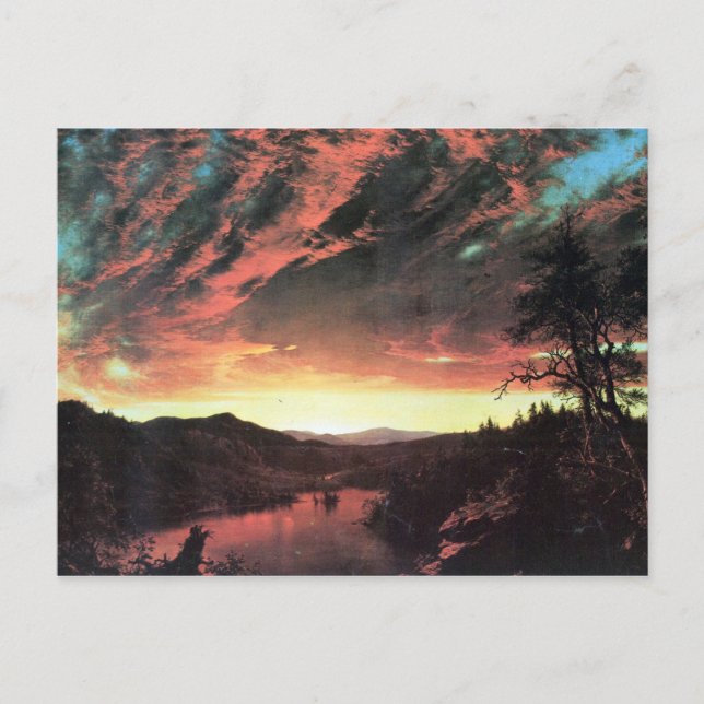 Frederic Edwin Church - Secluded landscape in the Postcard (Front)