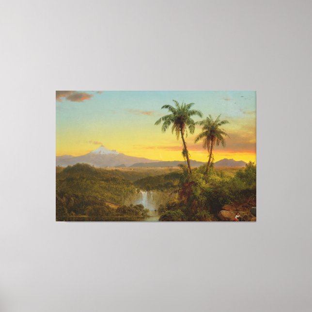 Frederic Edwin Church - South American Landscape Canvas Print (Front)