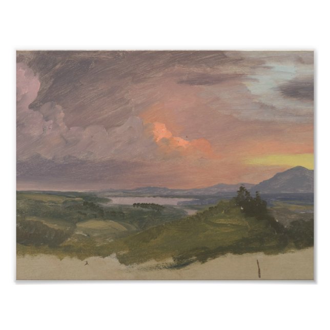 Frederic Edwin Church -Sunset in the Hudson Valley Photo Print (Front)