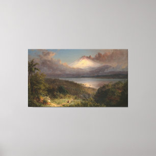 Frederic Edwin Church - View of Cotopaxi Canvas Print