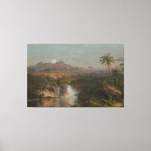 Frederic Edwin Church - View of Cotopaxi  Canvas Print