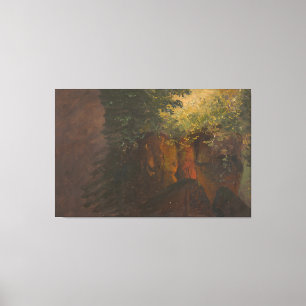 Frederic Edwin Church - Woodland Scene Canvas Print