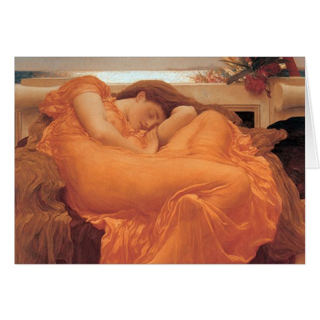 Frederic Leighton Flaming June (Front Horizontal)