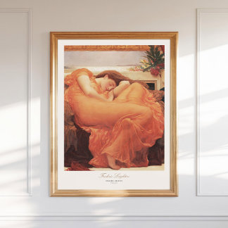 Frederic Lord Leighton Flaming June Painting Art Poster