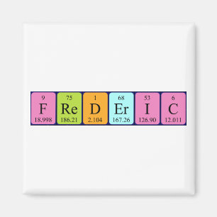 Frederic periodic table name magnet