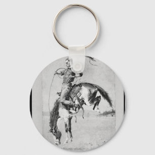 Frederic Remington Bucking Horse Key Chain