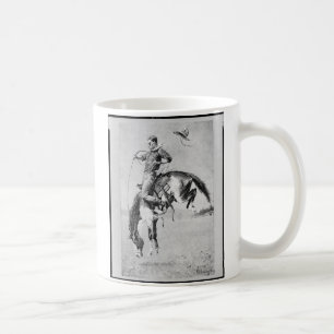 Frederic Remington Cowboy On Bronco Coffee Mug