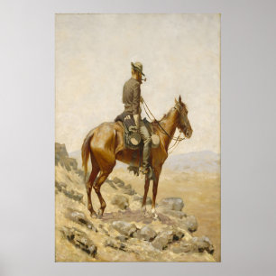 Frederic Remington Cowboy Painting Western Art Poster