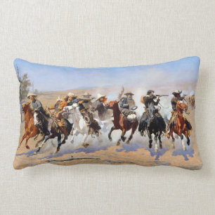 Frederic Remington Dash for the Timber Lumbar Cushion