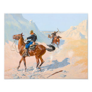 Frederic Remington - The Advance-Guard, or The Mil Photo Print