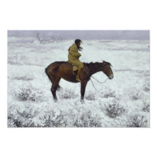 Frederic Remington - The Herd Boy Photo Print